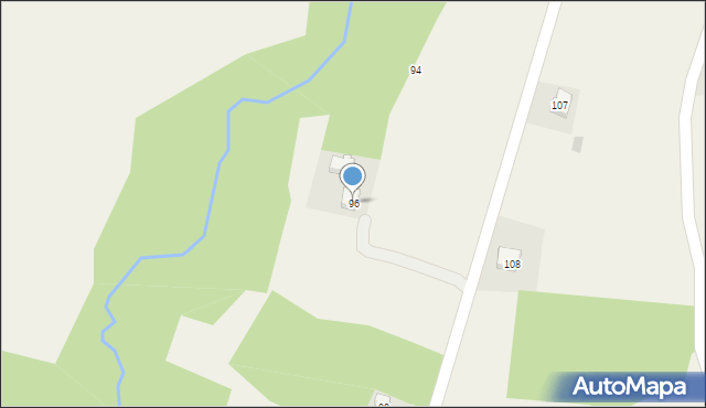 Sieklówka, Sieklówka, 96, mapa Sieklówka