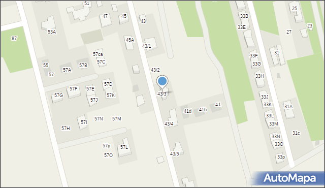 Sielachowskie, Sielachowskie, 43/3, mapa Sielachowskie