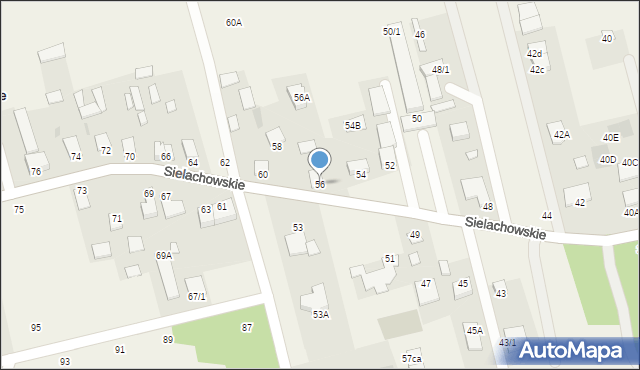 Sielachowskie, Sielachowskie, 56, mapa Sielachowskie