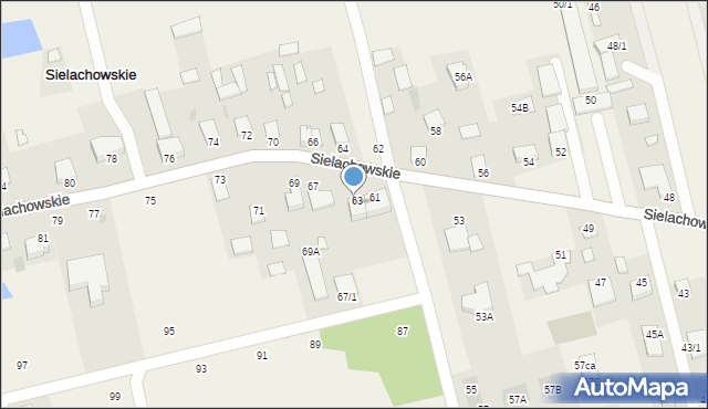 Sielachowskie, Sielachowskie, 65, mapa Sielachowskie