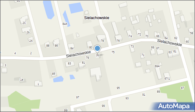 Sielachowskie, Sielachowskie, 77, mapa Sielachowskie