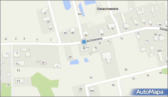 Sielachowskie, Sielachowskie, 83, mapa Sielachowskie