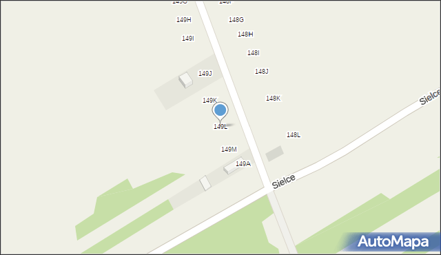Sielce, Sielce, 149L, mapa Sielce