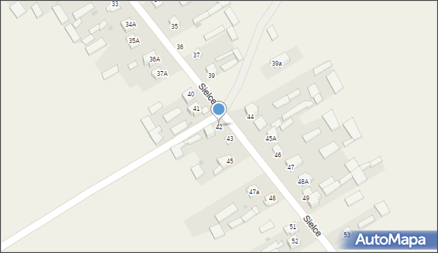 Sielce, Sielce, 42, mapa Sielce