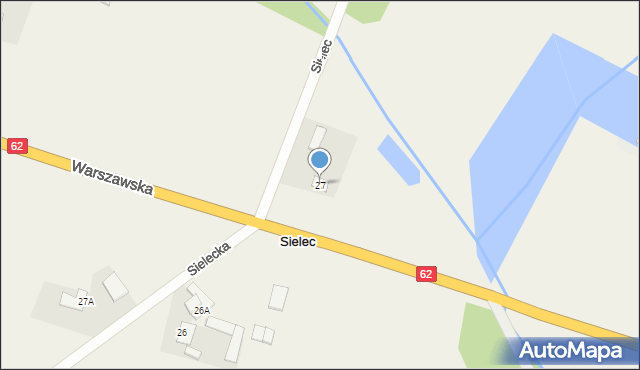 Sielec, Sielec, 27, mapa Sielec