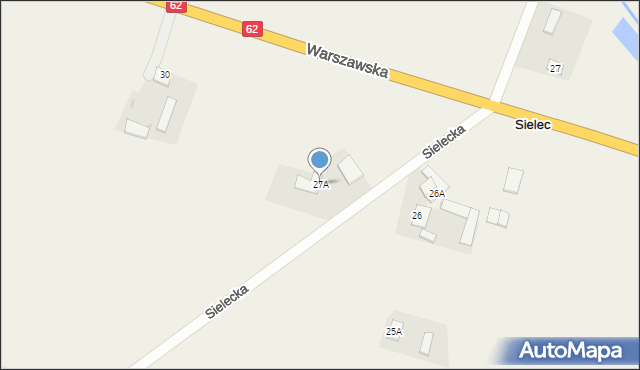 Sielec, Sielec, 27A, mapa Sielec