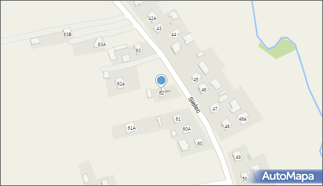 Sielec, Sielec, 62, mapa Sielec