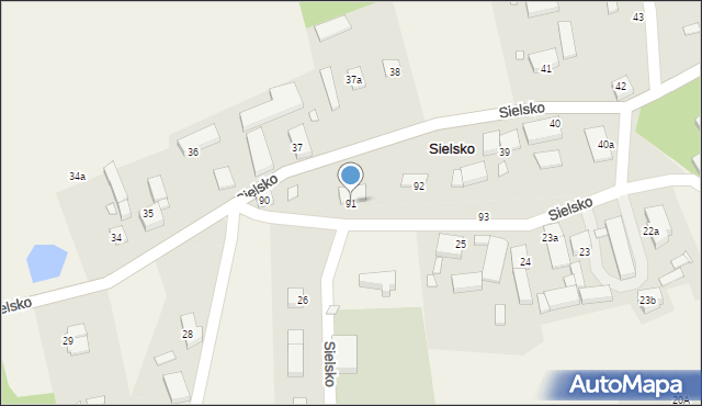 Sielsko, Sielsko, 91, mapa Sielsko