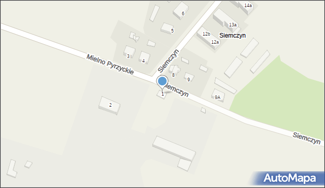 Siemczyn, Siemczyn, 1, mapa Siemczyn