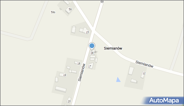 Siemianów, Siemianów, 16, mapa Siemianów