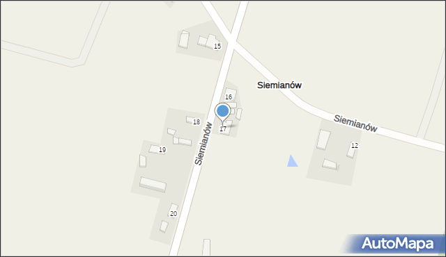 Siemianów, Siemianów, 17, mapa Siemianów