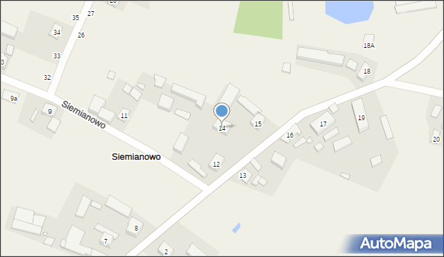 Siemianowo, Siemianowo, 14, mapa Siemianowo