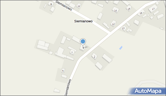 Siemianowo, Siemianowo, 8, mapa Siemianowo