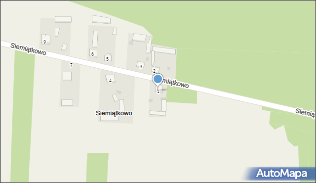 Siemiątkowo, Siemiątkowo, 1, mapa Siemiątkowo