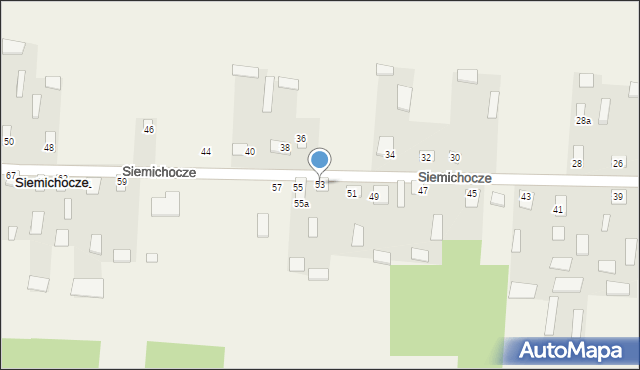 Siemichocze, Siemichocze, 53, mapa Siemichocze