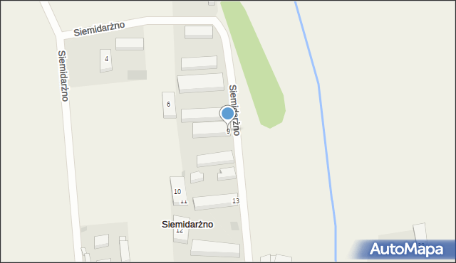 Siemidarżno, Siemidarżno, 9, mapa Siemidarżno