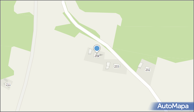 Siemiechów, Siemiechów, 204, mapa Siemiechów
