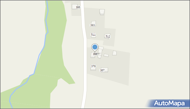 Siemiechów, Siemiechów, 398, mapa Siemiechów