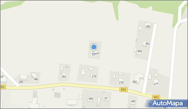 Siemiechów, Siemiechów, 537, mapa Siemiechów