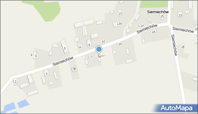 Siemiechów, Siemiechów, 7A, mapa Siemiechów