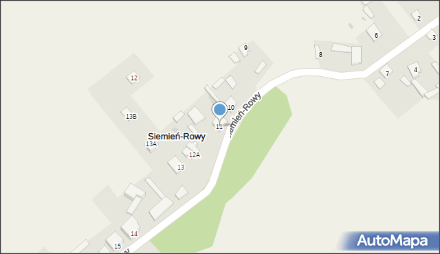 Siemień-Rowy, Siemień-Rowy, 11, mapa Siemień-Rowy