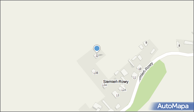 Siemień-Rowy, Siemień-Rowy, 12, mapa Siemień-Rowy