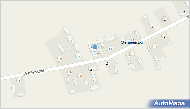 Siemieniczki, Siemieniczki, 14, mapa Siemieniczki