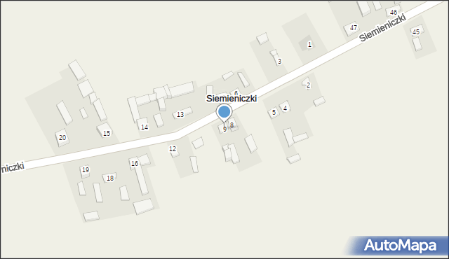 Siemieniczki, Siemieniczki, 9, mapa Siemieniczki