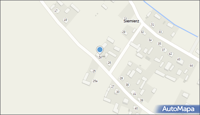 Siemierz, Siemierz, 24, mapa Siemierz