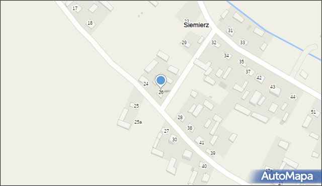 Siemierz, Siemierz, 26, mapa Siemierz