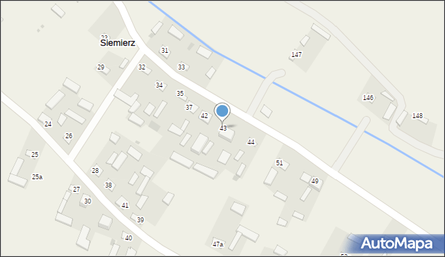 Siemierz, Siemierz, 43, mapa Siemierz