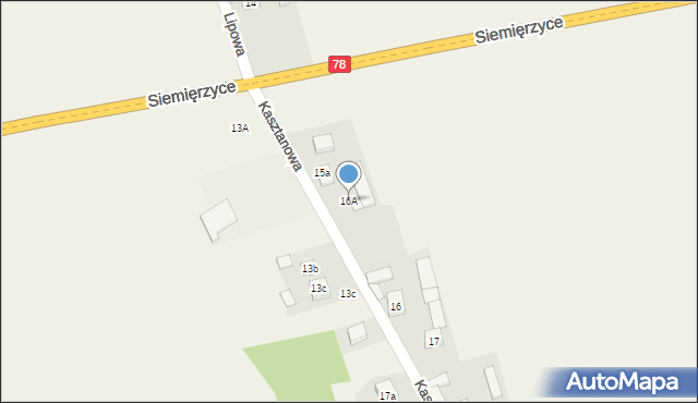 Siemięrzyce, Siemięrzyce, 16A, mapa Siemięrzyce