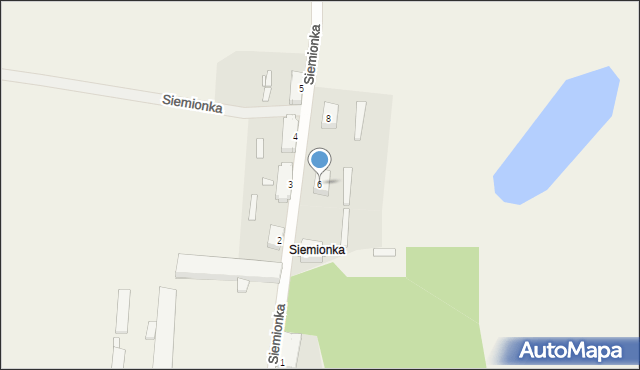 Siemionka, Siemionka, 6, mapa Siemionka