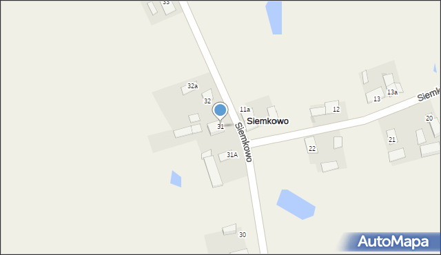 Siemkowo, Siemkowo, 31, mapa Siemkowo