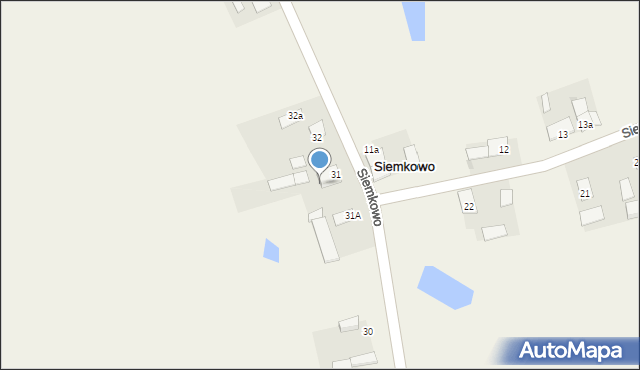 Siemkowo, Siemkowo, 31b, mapa Siemkowo