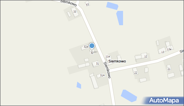 Siemkowo, Siemkowo, 32, mapa Siemkowo