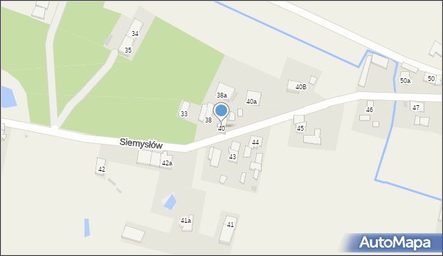 Siemysłów, Siemysłów, 40, mapa Siemysłów
