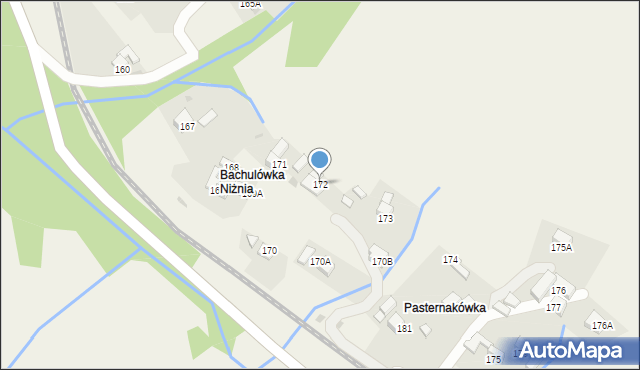 Sieniawa, Sieniawa, 172, mapa Sieniawa