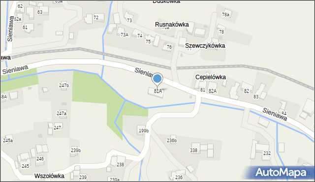 Sieniawa, Sieniawa, 81A, mapa Sieniawa