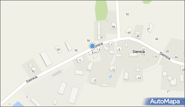 Sienica, Sienica, 5, mapa Sienica