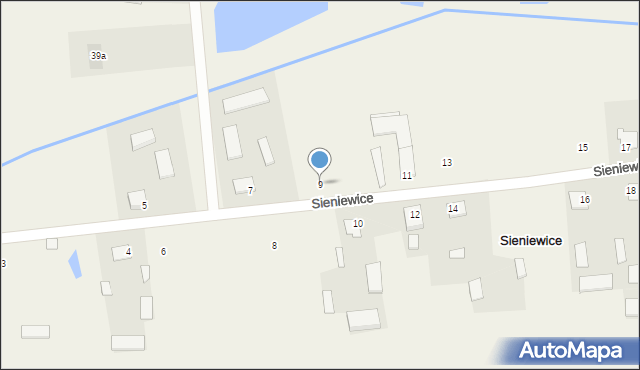Sieniewice, Sieniewice, 9, mapa Sieniewice
