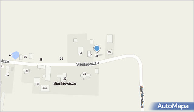 Sienkiewicze, Sienkiewicze, 31, mapa Sienkiewicze