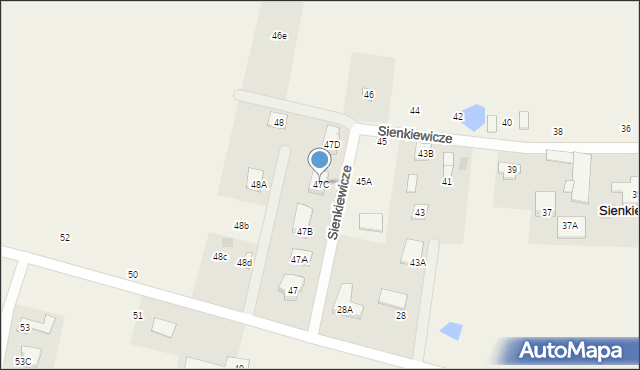 Sienkiewicze, Sienkiewicze, 47C, mapa Sienkiewicze