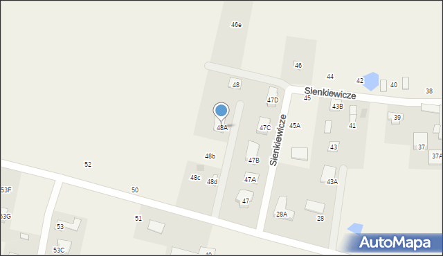 Sienkiewicze, Sienkiewicze, 48A, mapa Sienkiewicze