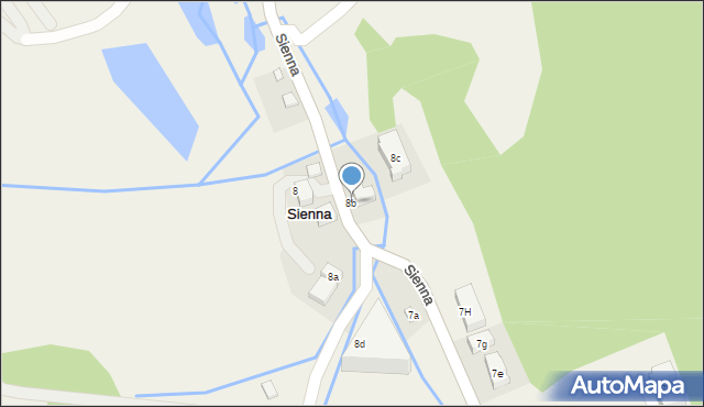 Sienna, Sienna, 8b, mapa Sienna