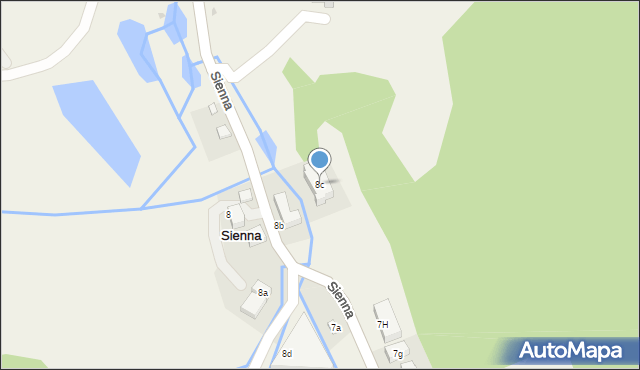 Sienna, Sienna, 8c, mapa Sienna