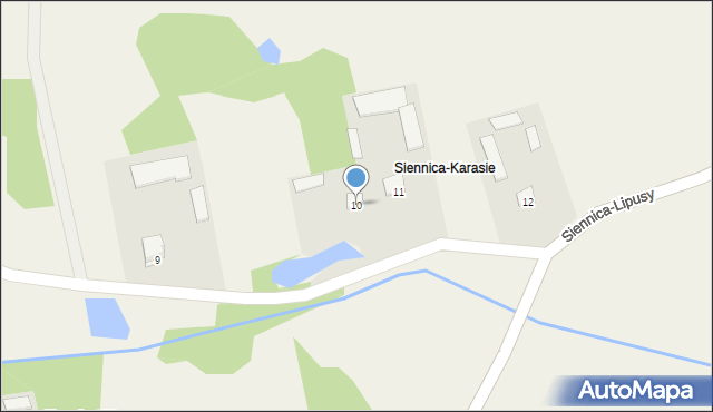 Siennica-Klawy, Siennica-Klawy, 10, mapa Siennica-Klawy