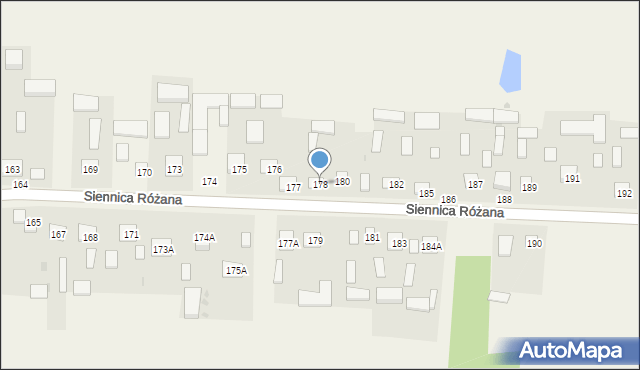 Siennica Różana, Siennica Różana, 178, mapa Siennica Różana