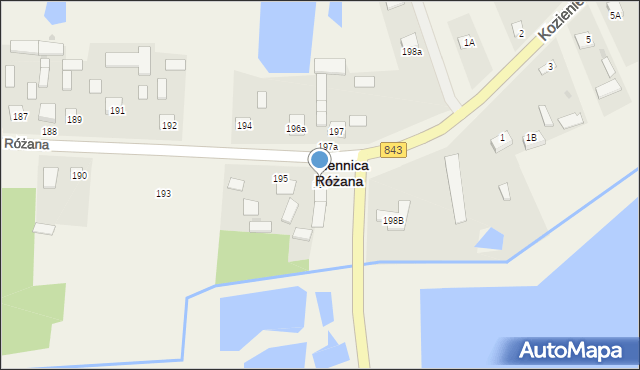 Siennica Różana, Siennica Różana, 196, mapa Siennica Różana