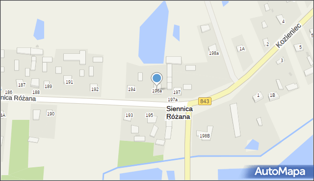 Siennica Różana, Siennica Różana, 196a, mapa Siennica Różana